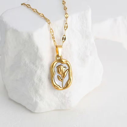 Rose Elegance Pendant Necklace