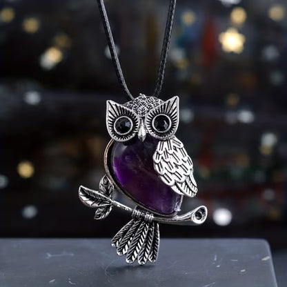 Naszyjnik z Zawieszką Midnight Owl Elegance