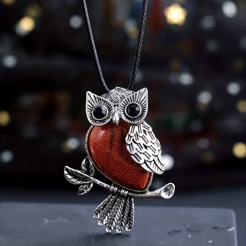 Naszyjnik z Zawieszką Midnight Owl Elegance