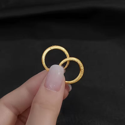 Frosted Harmony Classic Hoops