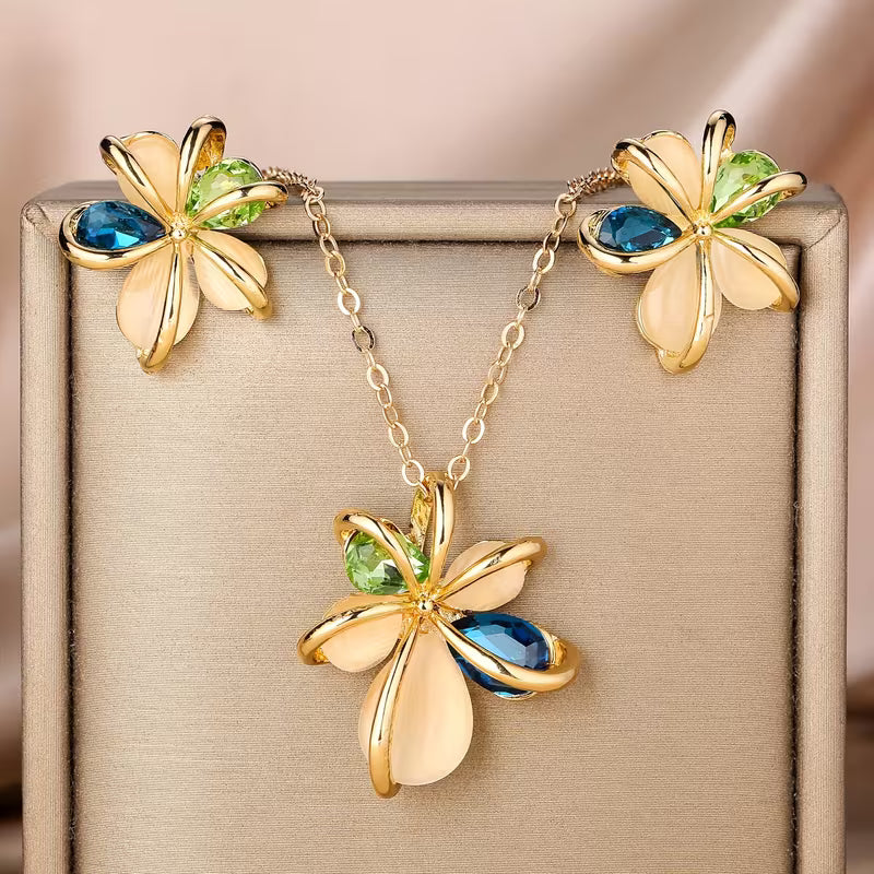 Celestial Garden Bloom Jewelry Set