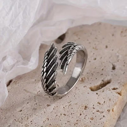 Celestial Feather Embrace Ring