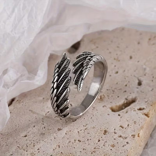 Celestial Feather Embrace Ring