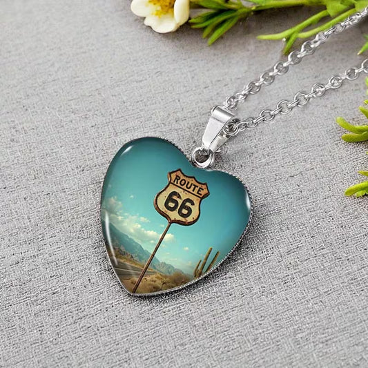Enduring Journey Heart Pendant Necklace
