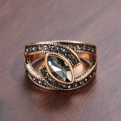 Luxe Black Gemstone Ring