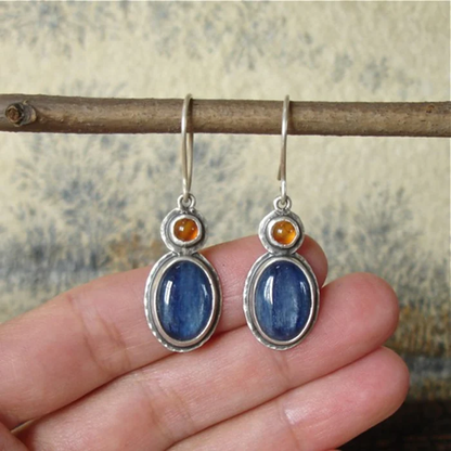 Luxe Blue Crystal Earrings