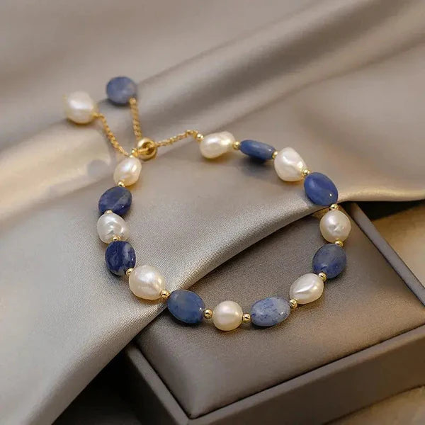 1+1 Offer: Elegant Gold Pearl Earrings + Elegant Ocean Pearl Bracelet