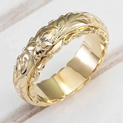 Luxe Golden Flower Ring