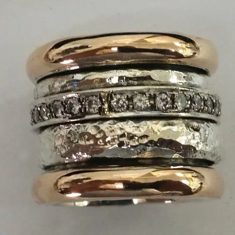 1+1 Offer: Layered Thick Gold Ring in Vintage Style
