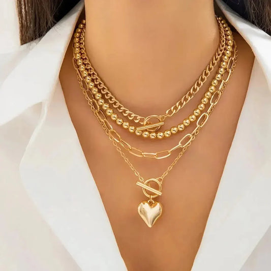 Layers Heart Necklace