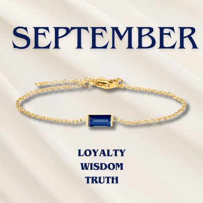 Heartline Birthstone Bracelet